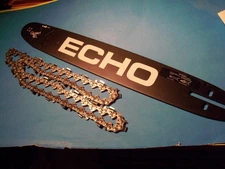 BLACK 16" BAR & CHAIN FITS ECHO CS500EVL CS452 CS590 CS600P CS620 CS550EVL CS452