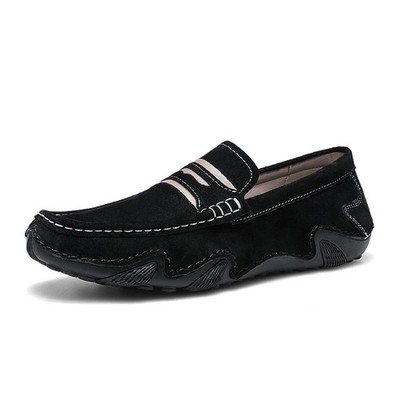 Top-layer Comfortable Genuine Leather Octopus Loafers Driving Shoes for Men