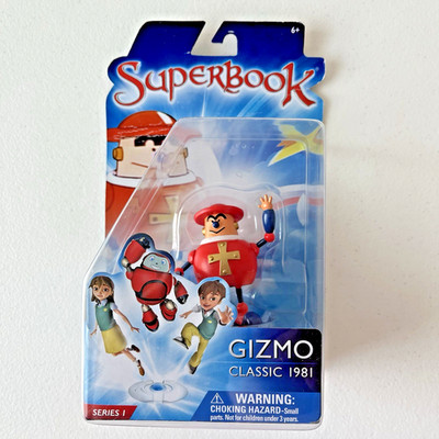 2014 CBN Superbook Series 1 Classic 1981 Gizmo 4'' Inch Action Figure NEW SEALED