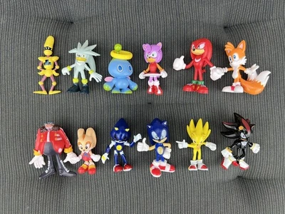 12Pcs Sonic The Hedgehog Action Figures Doll Model Collectible Toys Kid's Gift