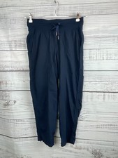 Lululemon Dance Studio Womens Sz 6 Mid-Rise Crops Pants Navy Blue