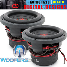 (2) DD AUDIO 610F-D2 10" CAR WOOFERS 3000W DUAL 2-OHM SUBWOOFERS BASS SPEAKERS