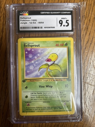 Bellsprout (1st Edition) graded CGC 9.5 for sale on eBay