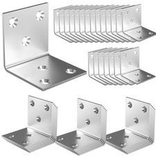 80Pcs Stainless Steel Angle Bracket, 2"x2"x2" Heavy Duty L Brackets for Wood,...