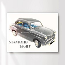 STANDARD EIGHT Car Advertising Art Poster Classic Advert Print Picture A4 A1 XL