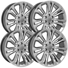 Set Of 4 Oe Revolution 158 22x9 6x5.5 24mm Silver Wheels Rims 22 Inch Set Of 4 Oe Revolution 158 22x9 6x5.5 24mm Silver Wheels Rims 22 Inch