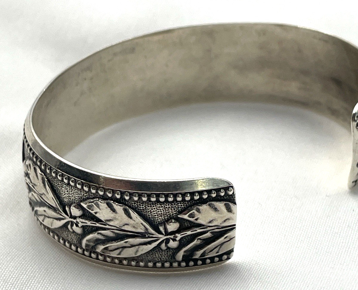 Women’s Solid Cuff Bracelet Sterling Silver 925 L… - image 13