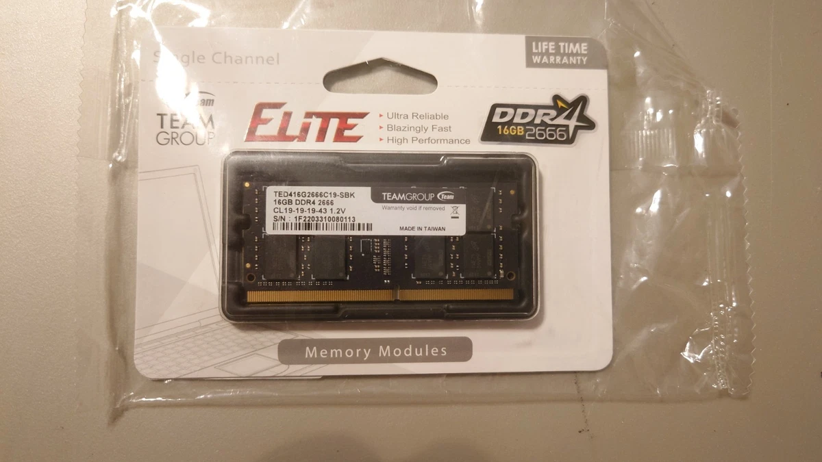 Team Group PC4-21300 (DDR4-2666) Bus Speed DDR4 SDRAM Memory (RAM