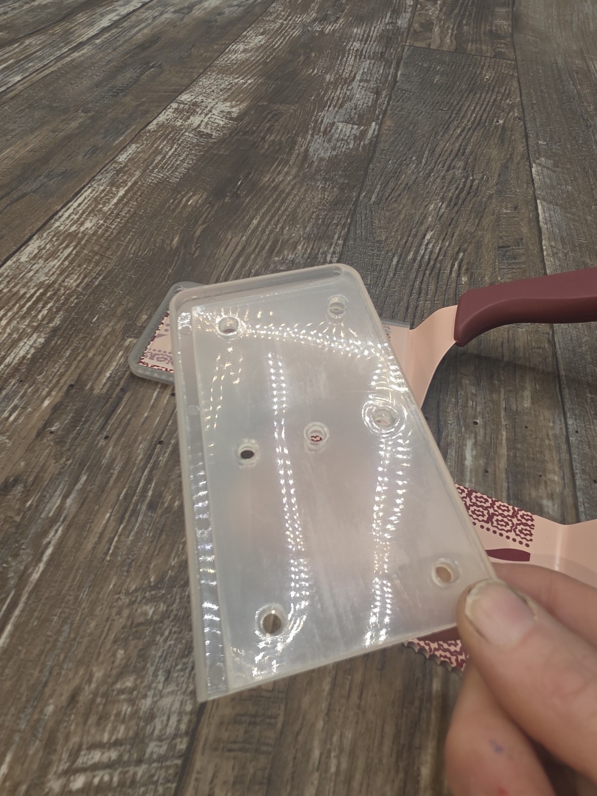 Temptations Spatula Old World Red Serrated Servers w/Cases SET OF 2 Cake Pie VGC