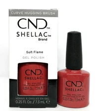 CND Shellac UV Gel Polish 0.25 oz NIB Soft Flame