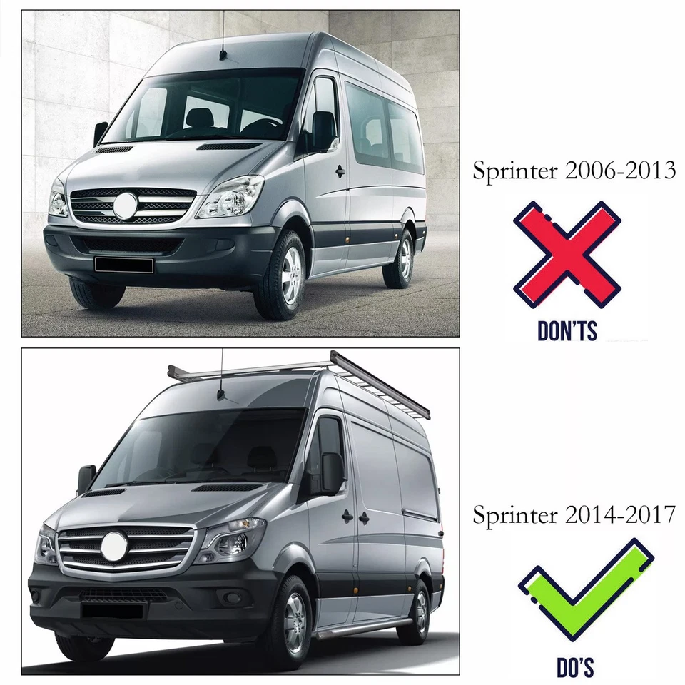 For Mercedes Sprinter W906 Facelift 13-18 GT Sport Front Grille Grill - Image 2 of 4