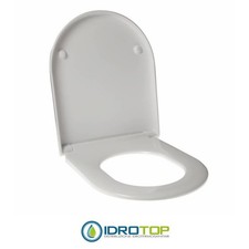 Toilet Seat for Kerasan Montego Wrap Thermosetting White Hinge Stainless