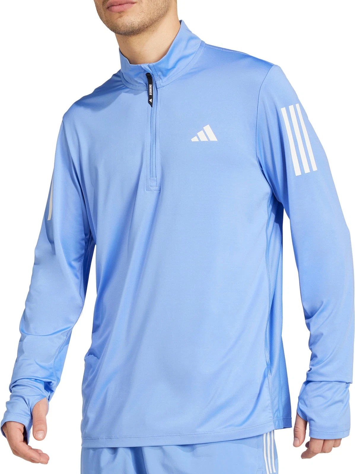 adidas Own The Run Mens Running Top Blue Long Sleeve Half Zip Jogging Jersey
Opens in a new window o