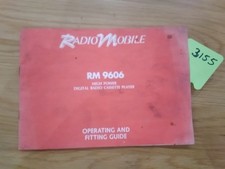 Radio Moble RM 9606 Cassette Player Operating And Fitting Guide