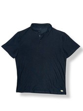 Vuori Men's Strato Tech Polo Short Sleeve Golf Performance Athleisure Sz M, Navy