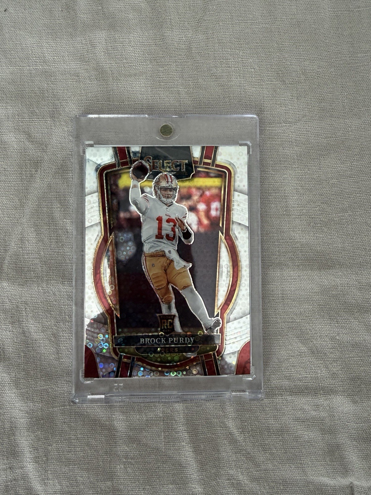 2022 Panini Select 49ers RC Brock Purdy Disco Prizm Club Level #213