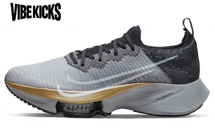 Preços baixos em Nike Air Zoom Tempo Next% Flyknit Wolf Grey Black