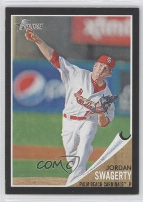 2011 Topps Heritage Minor League Edition Black Border 31/62 Jordan Swagerty 3j2