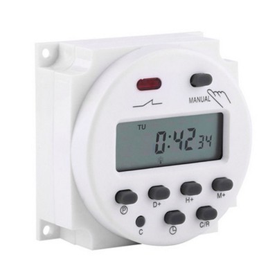 Hochwertige Zeitschaltuhr Power Down 16A 60x60x30mm ABS Zubehör Digital Timer