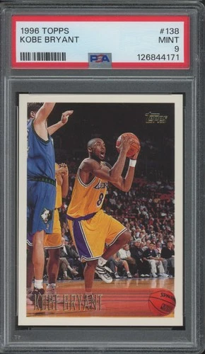1996 Topps #138 Kobe Bryant RC Rookie Mint PSA 9