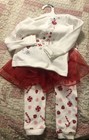 carters 3 pieces set baby girl Holiday — photo 1