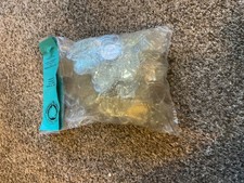 Ty Beanie Baby Tag Protectors Lot of 100 Plastic Heart Hang Tag Holder Set New 