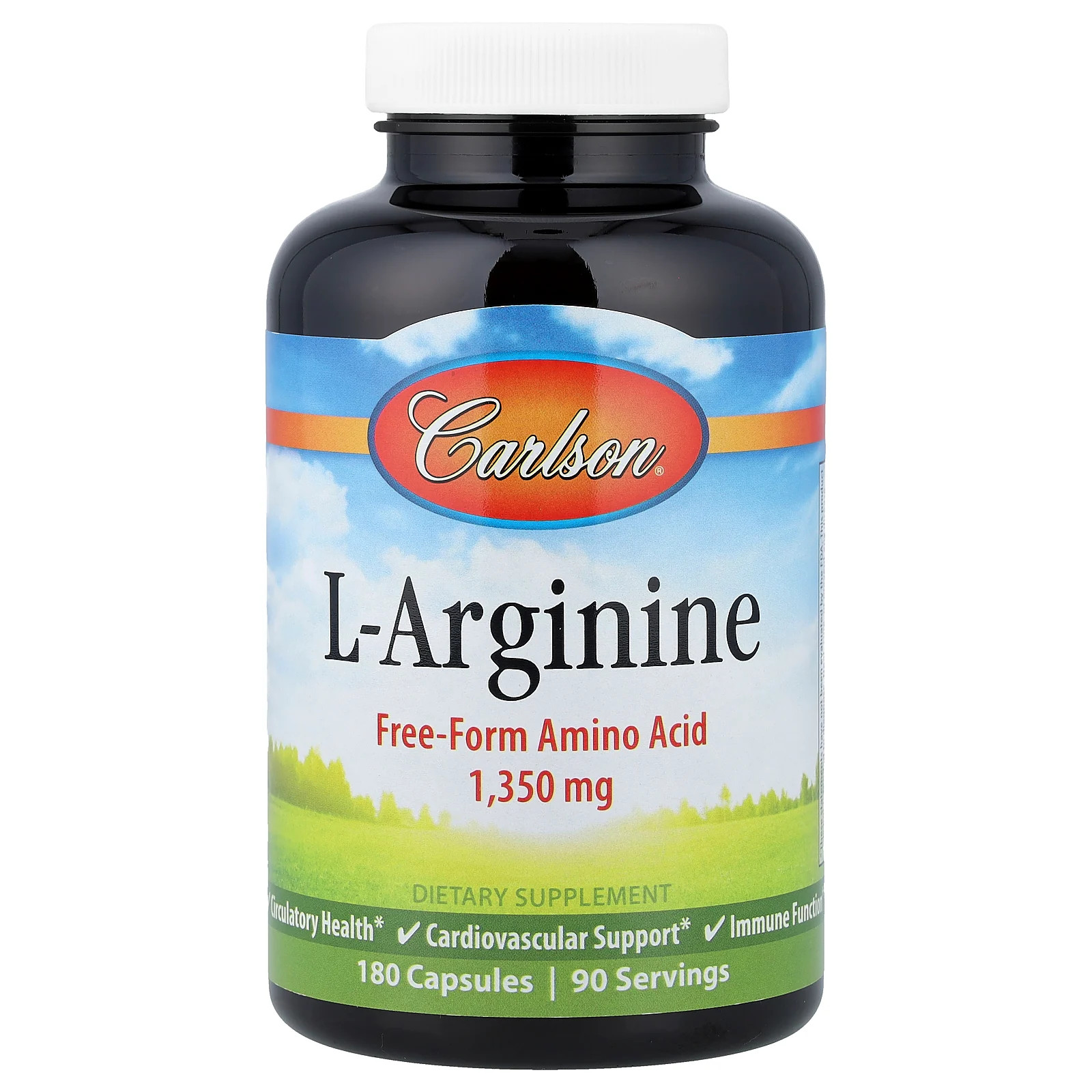 L-аргинин, 180 капсул (675 мг на капсулу)