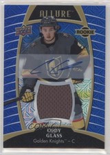 2019 Upper Deck Allure Rookies Blue Line Jerseys 37/99 Cody Glass #94 Auto 0nn