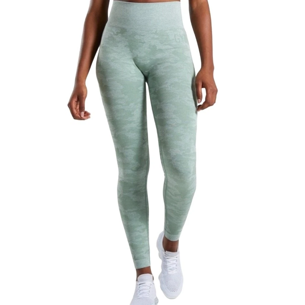 gymshark adapt seamless cropped camo workout yoga leggings