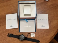 Eterna Kontiki Flyback Chronograph  — Excellent Condition — FULL KIT —READ DESC.