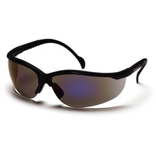 Pyramex SB1875S Venture Safety Glasses Blue Mirror Lens Black Frame