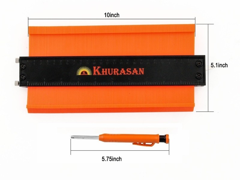 10 Inch Super Gauge Shape and Outline Tool, Contour Gauge Profile Tool with Lock