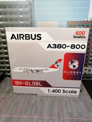 Global A380-800 9H-Globl 1/400 Modellflugzeug von Aviation400. MIB