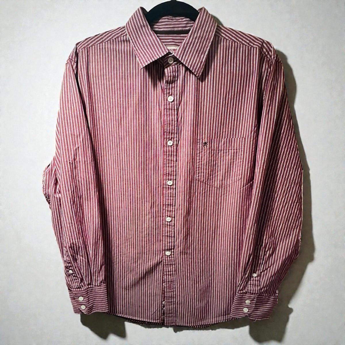 mossimo dress shirts Mossimo Supply Mens Large Western Pearl Snap Button Long Sleeve Shirt Plaid
