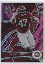 2023 Panini Chronicles Draft Picks Spectra Neon Pink Prizm 41/75 Byron Young 3hd