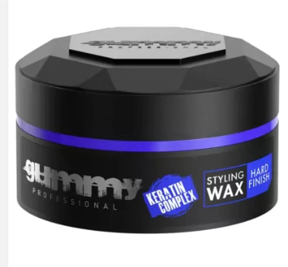 GUMMY STYLING WAX -GLOSS EXTRA HOLD/ULTRA HOLD/HARD FINISH KERATIN COMPLEX-150ml - Image 4 of 4