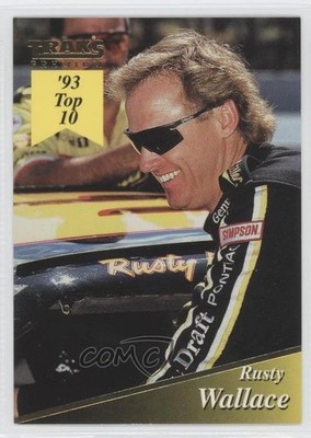 1994 Traks Premium '93 Top 10 Rusty Wallace #2 HOF 9g4