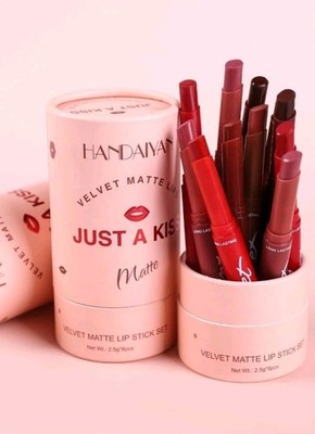 Handaiyan Velvet Matte 8 pc. Lipstick set  Just a Kiss - 2.5g- 8 Pack