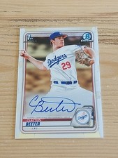 2020 Bowman Chrome Draft Clayton Beeter 1st Rookie Auto - New York Yankees