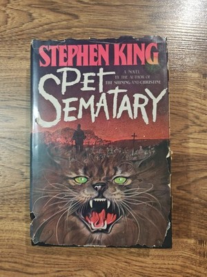 Stephen King Pet Sematary HC 1983 Doubleday Book Club Edition w/ Dust Jacket
