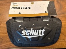Schutt Youth Football Shoulder Pad Back Plate w/Hardware Black and White NWT