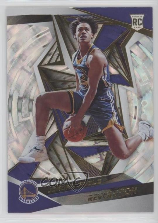 2019-20 Panini Revolution Rookies Fractal Jordan Poole #126 Rookie RC