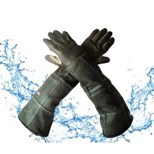 YBB Waterproof Animal Handling Gloves, Anti-Scratch/Bite Protective Long Glov...