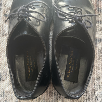 To Boot New York Adam Derrick Black Leather Oxfords Men display picture 1