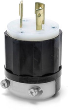 20 Amp, 600 Volt, NEMA L9-20P, 2P, 3W, Locking Plug, Industrial Grade, Grounding