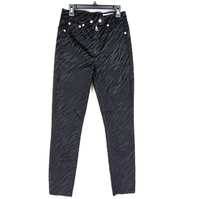 Rag & Bone Nina Velvet Zebra Print Jeans Size 24 Womens High Rise Ankle Skinny
