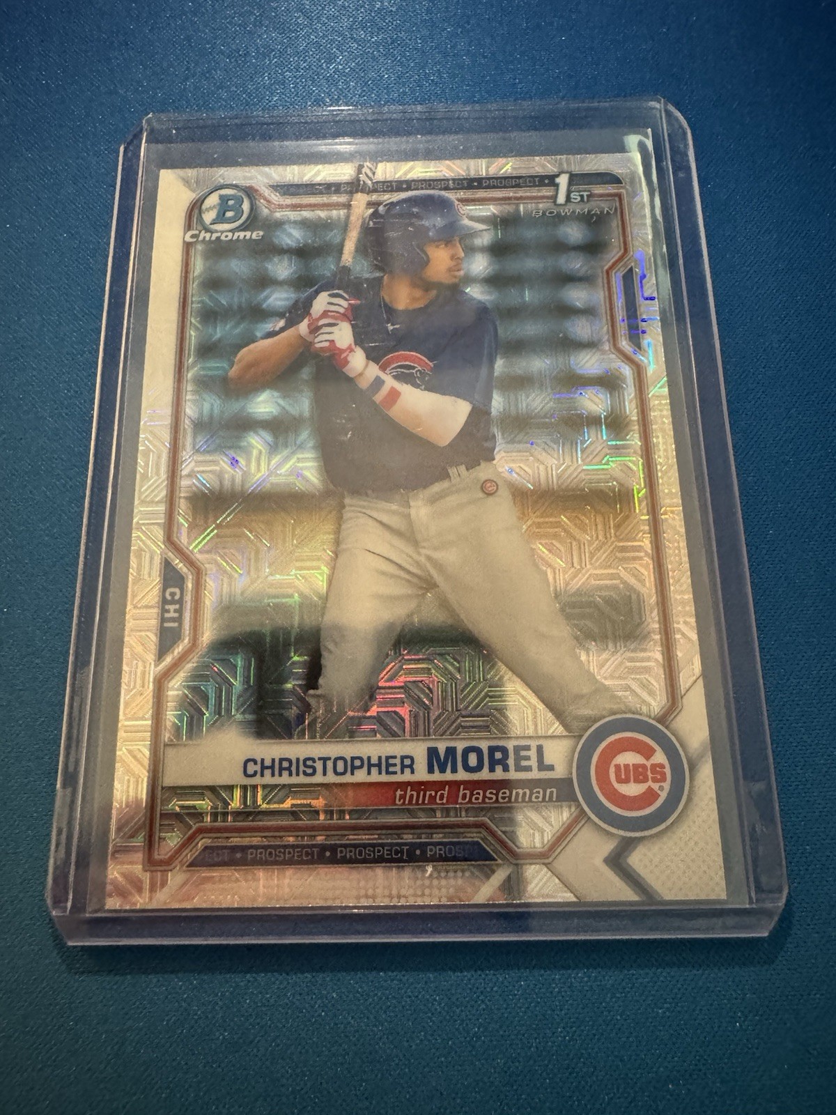 2021 Bowman - Chrome Prospects Christopher Morel #BCP-131 Mojo Refractor (RC)