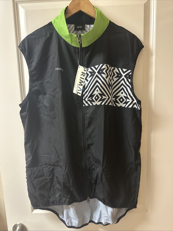 Primal Electric Patch HT.   Cycling Wind Vest Mens Size 3XL  Size LRG  New