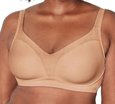 Playtex Women's 18 Hour Bounce Control Convertible Wireless Bra, Taupe, 44C