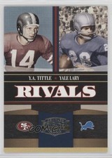 2006 Donruss Gridiron Gear Rivals 109/500 YA Tittle Yale Lary #R-4 HOF ht1